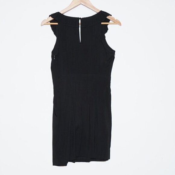 ✨4 for $20✨ Pins and Needles Ruffle Neck Sheath Dress Black 2 Preppy Casual - Picture 2 of 4